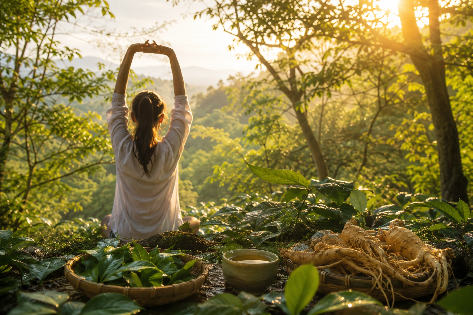Scène naturelle apaisante évoquant la vitalité et le retour de l énergie