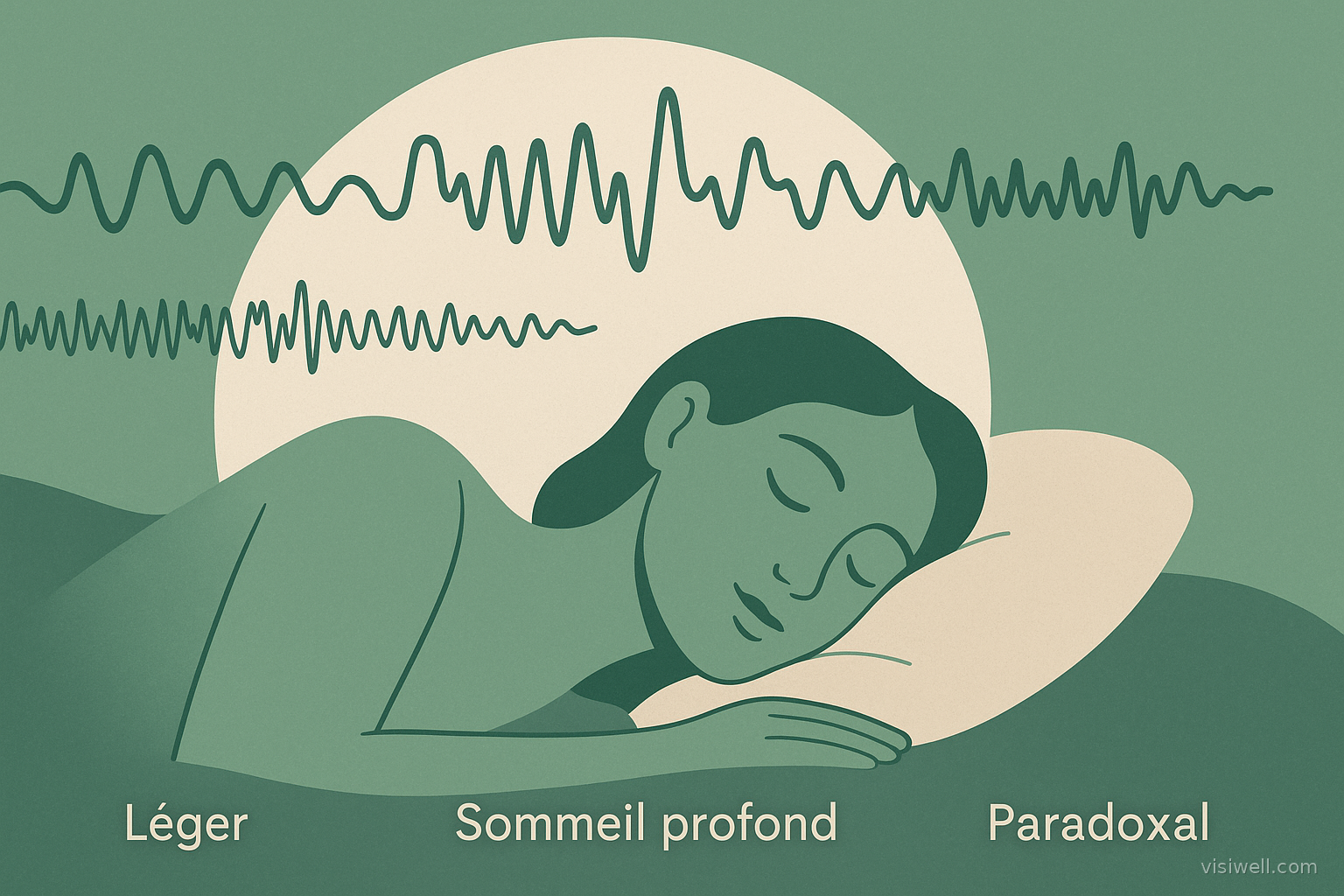 Illustration article : Quels sont les différents cycles du sommeil ?
