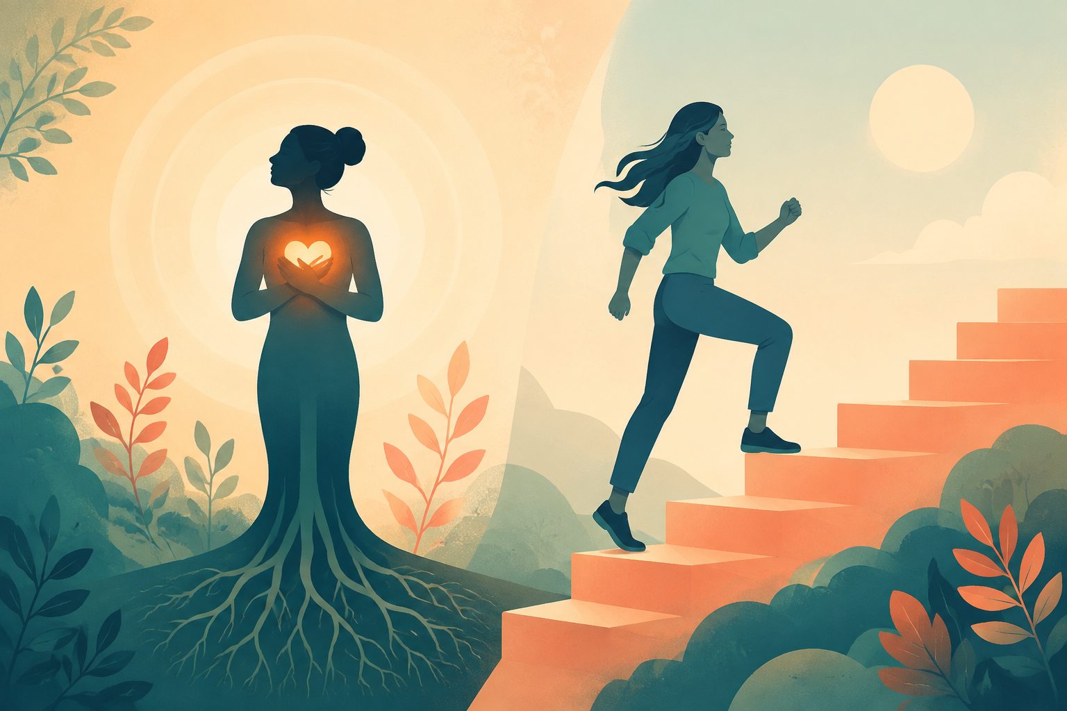 Illustration de la distinction entre estime de soi et confiance en soi