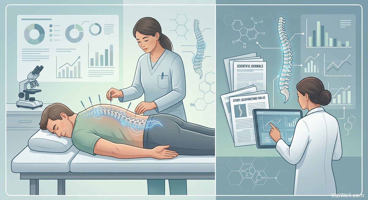 Illustration article : Acupuncture et spondylarthrite ankylosante : preuves scientifiques clés