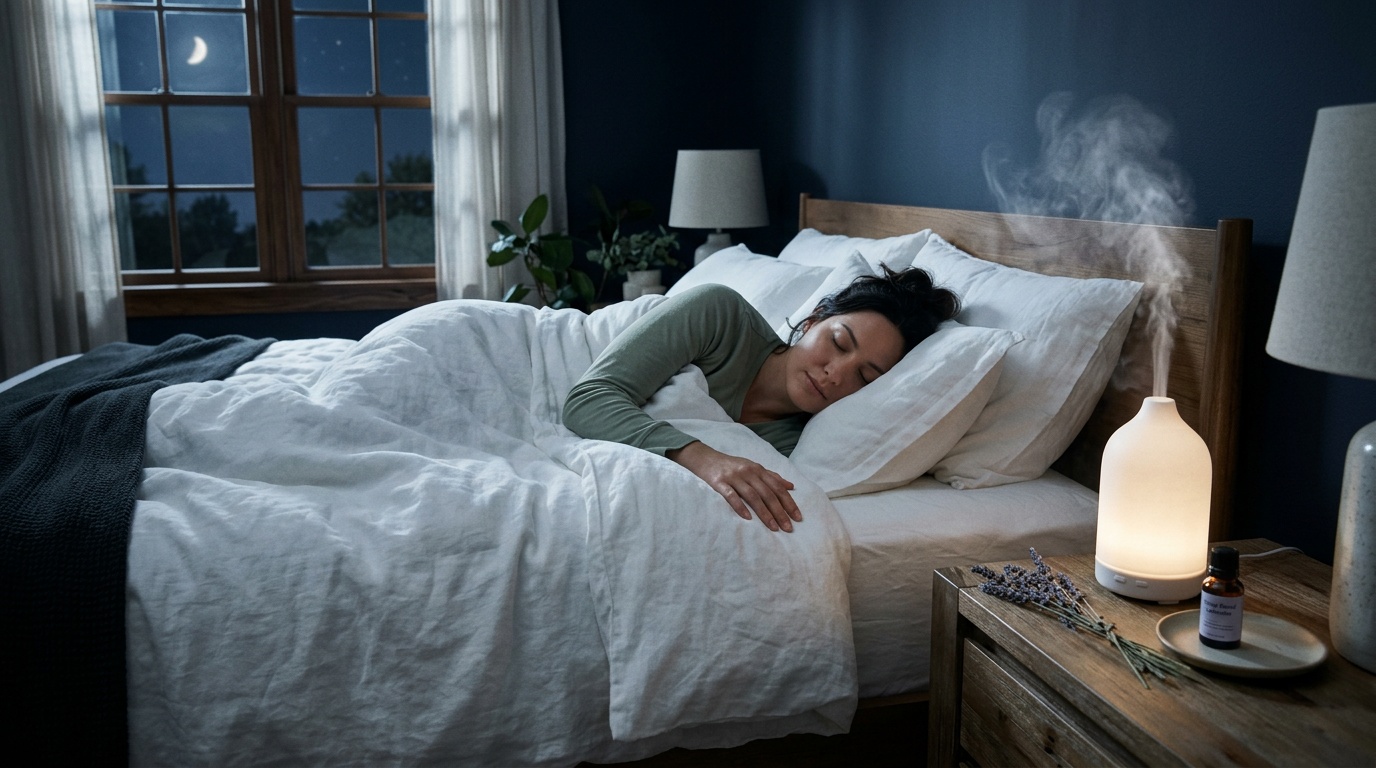 Illustration article : Aromathérapie par inhalation et insomnie : méta-analyse de 27 études