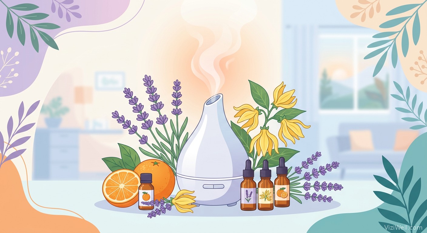 Illustration article : L'aromathérapie réduit l'anxiété préopératoire de 40 % : essai clinique lavande, ylang-ylang et orange douce