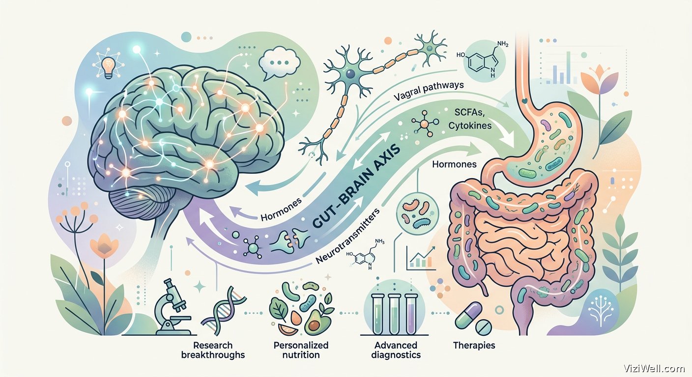 Illustration article : Axe intestin-cerveau et santé mentale : avancées clés 2025