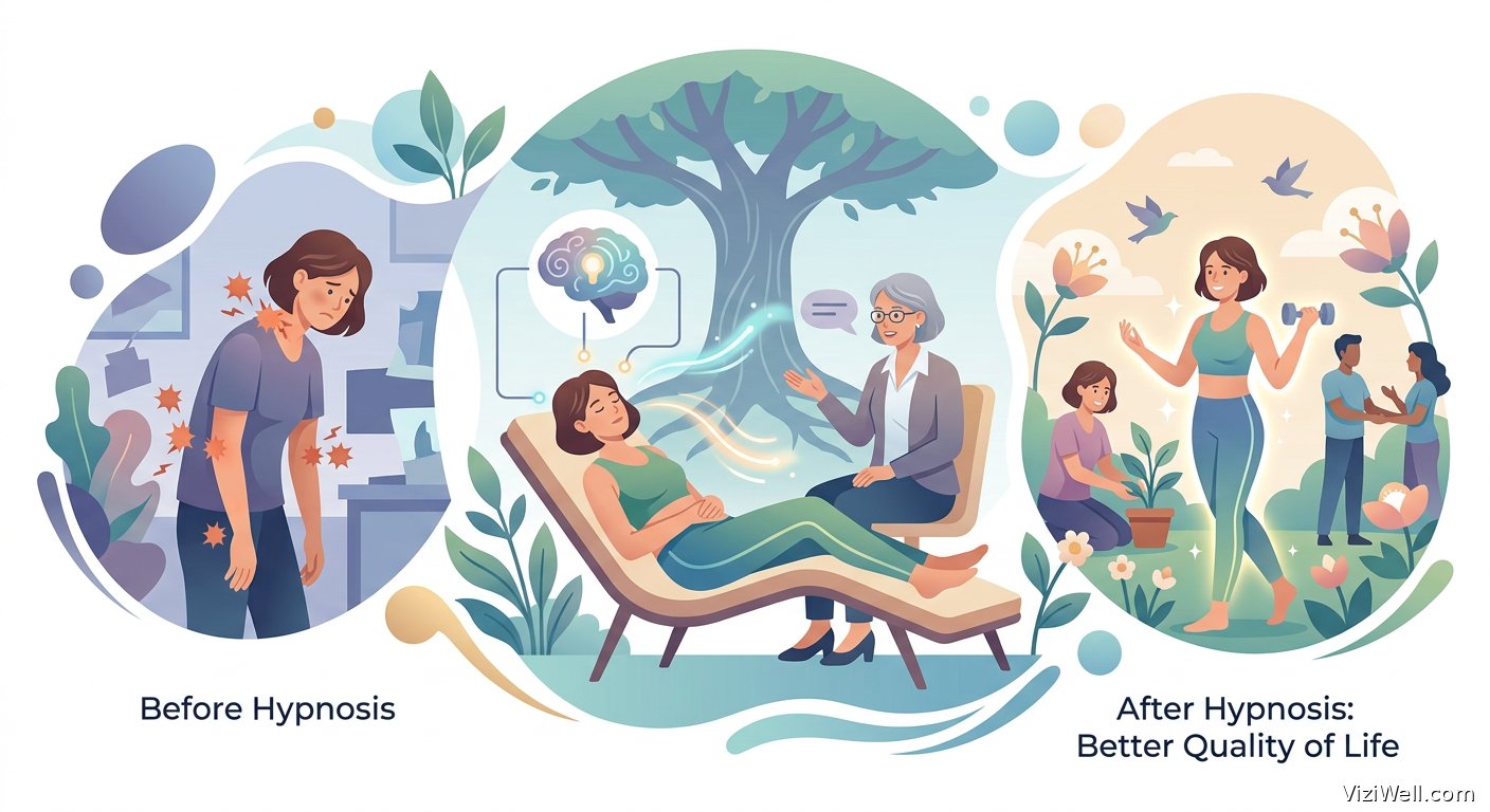 Illustration article : Bienfaits multiples de l'hypnose sur la douleur et la qualité de vie en fibromyalgie
