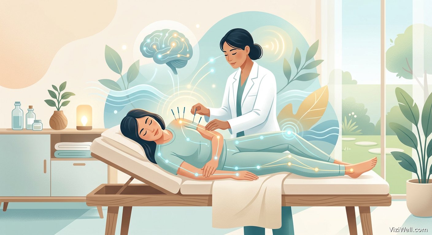 Illustration article : Dernières avancées en acupuncture pour soulager la douleur