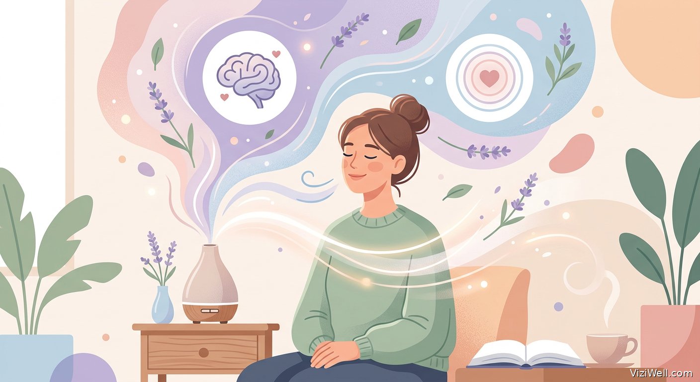 Illustration article : Effet de l'aromathérapie à base d'huile essentielle de lavande sur l'anxiété