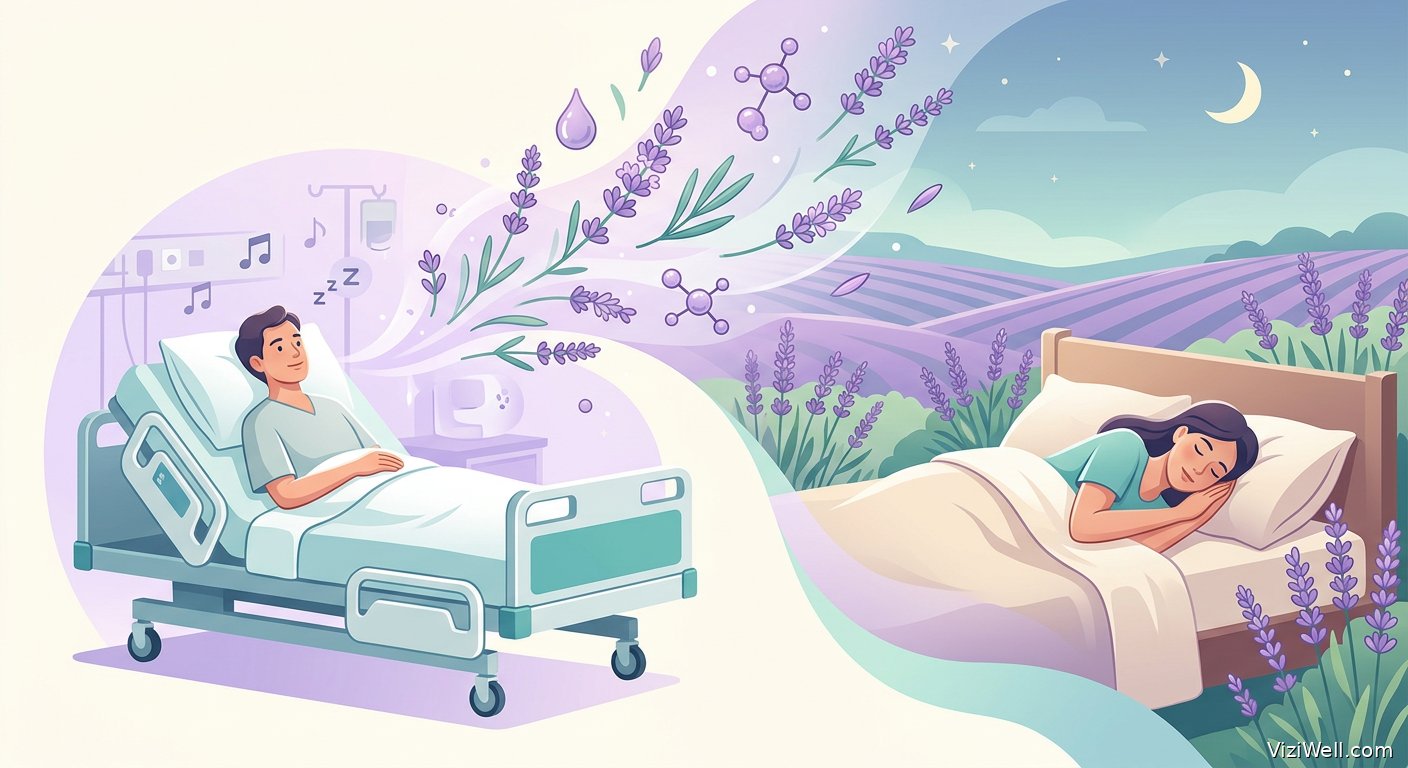 Illustration article : Effets de l'aromathérapie à la lavande sur le sommeil postopératoire