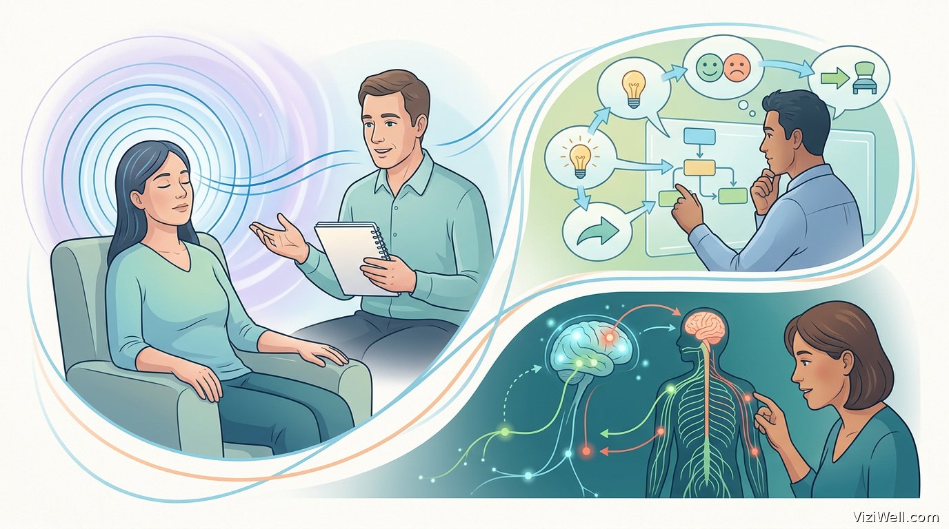 Illustration article : Effets de l'hypnose, thérapie cognitive et éducation à la douleur chez l'adulte chronique