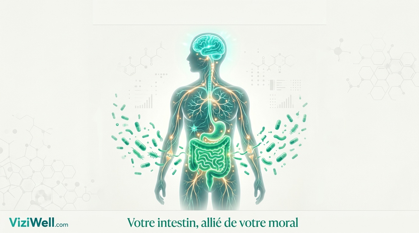 Illustration article : Effets des prébiotiques et probiotiques sur les symptômes de dépression et d'anxiété chez des patients diagnostiqués : revue systématique et méta-analyse d'essais contrôlés randomisés