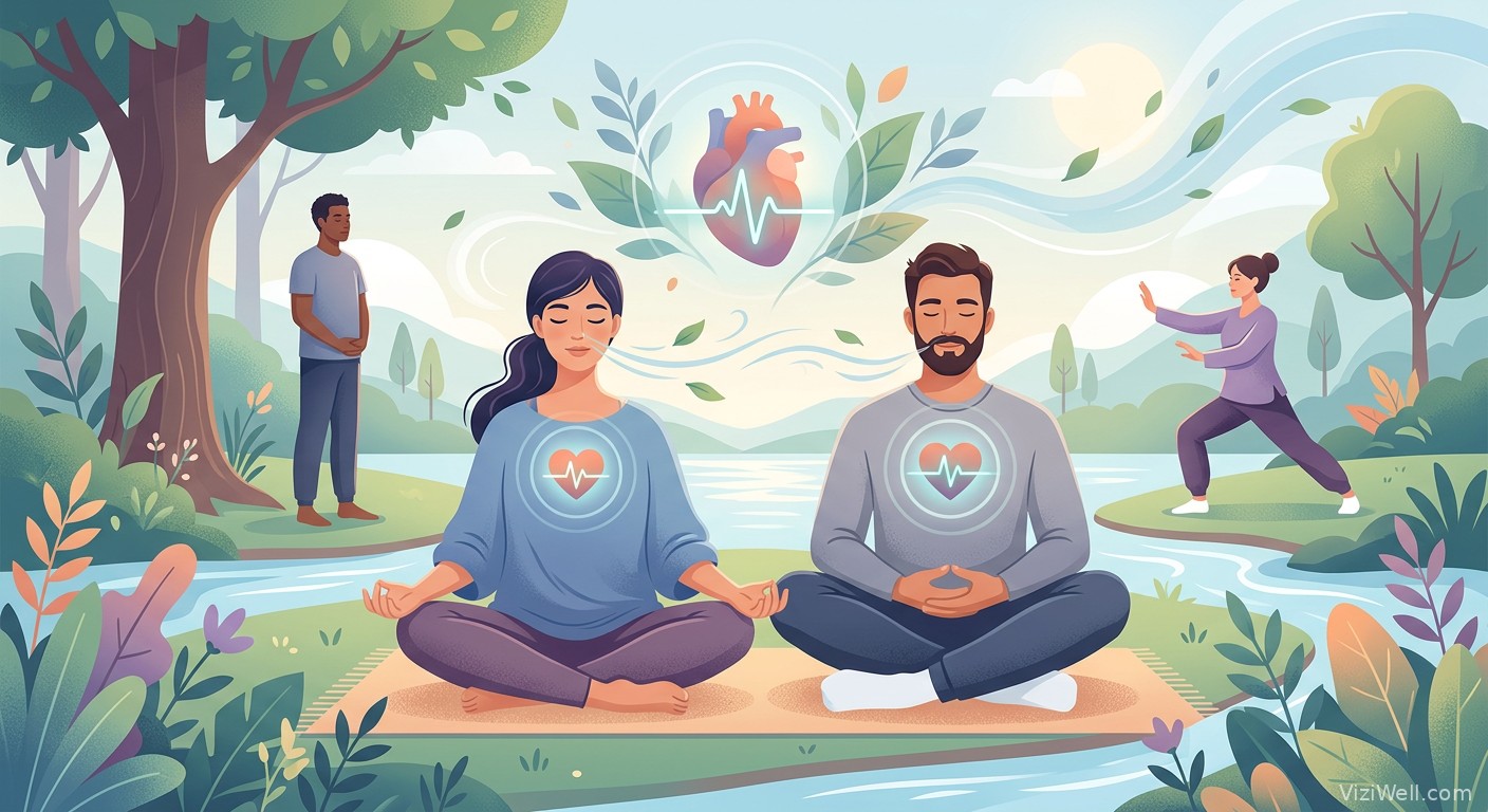 Illustration article : Efficacité des techniques de relaxation pour la gestion du stress et l'amélioration de la qualité de vie chez les patients cardiovasculaires et hypertendus : revue systématique
