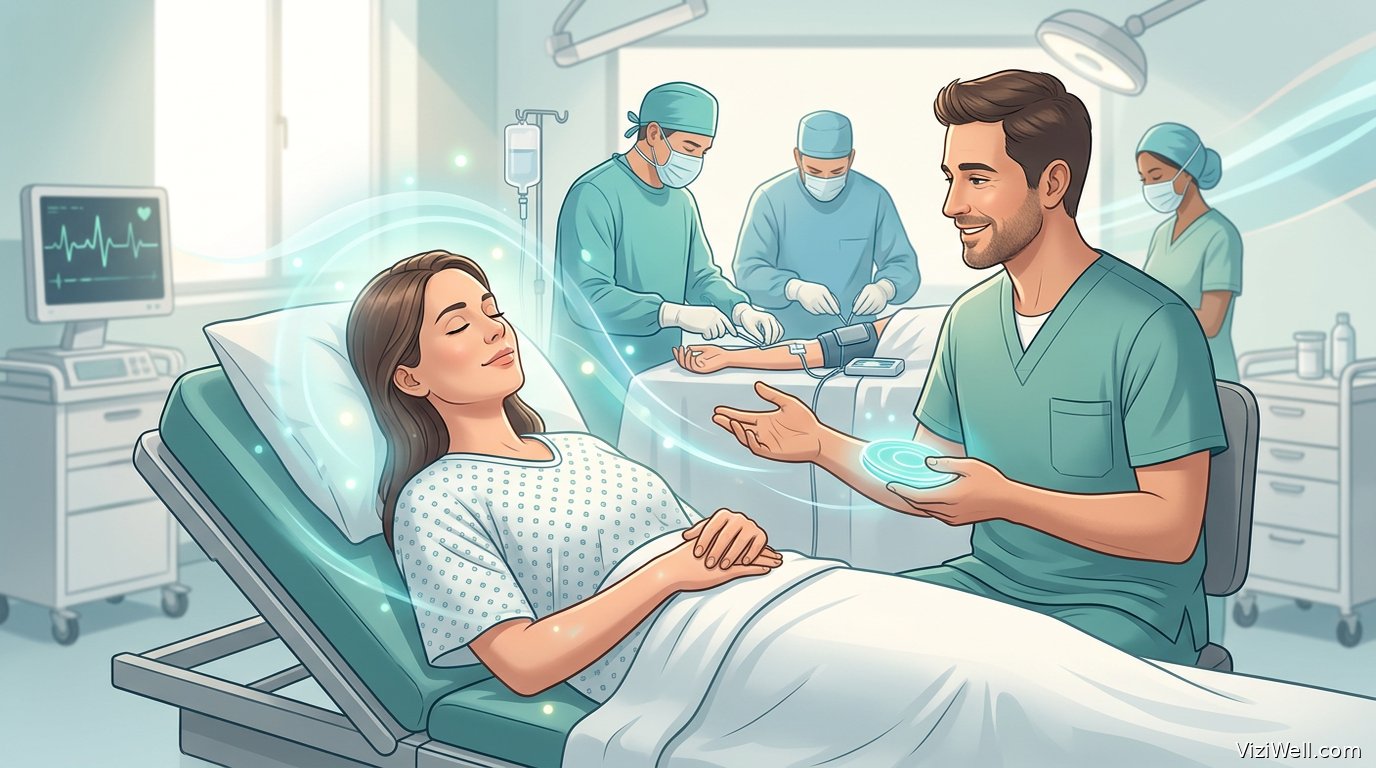 Illustration article : Hypnose médicale : réduire douleur et anxiété lors de soins invasifs