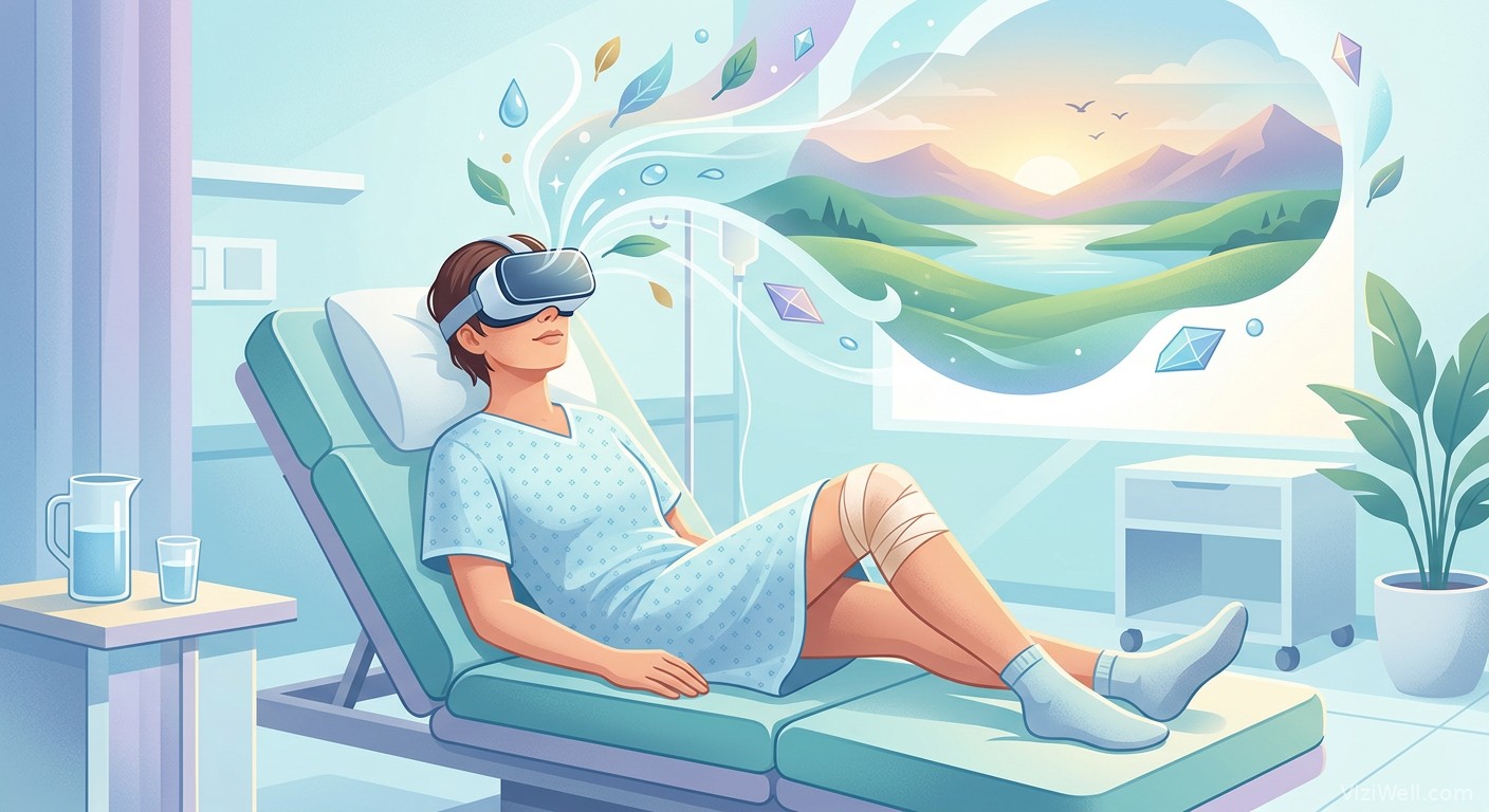 Illustration article : Impact de l’hypnose en réalité virtuelle sur la sédation et la récupération après arthroplastie du genou