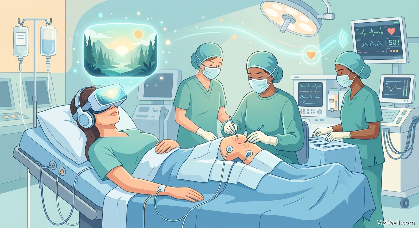 Illustration article : Impact de l'hypnose en réalité virtuelle sur la sédation en chirurgie du genou