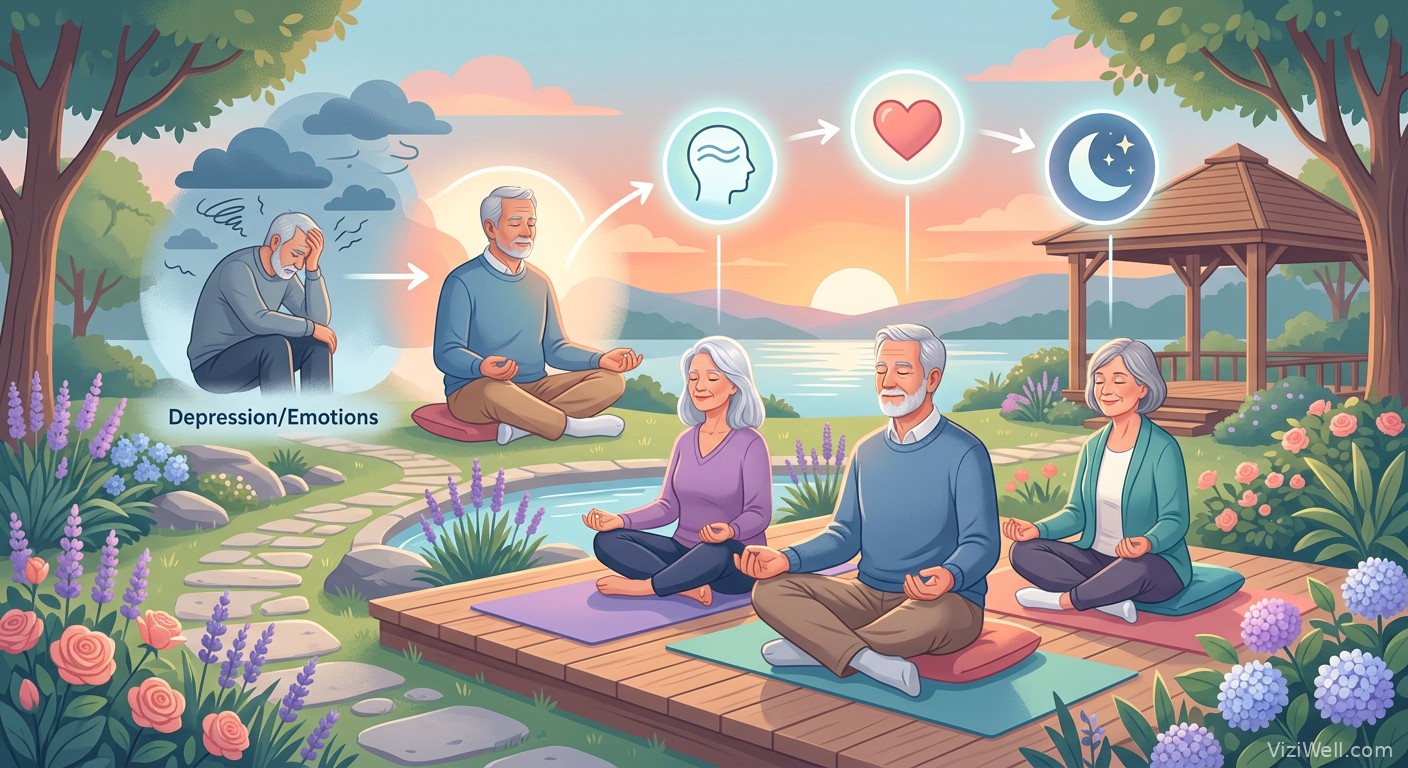 Illustration article : Impact d'un programme MBSR sur dépression, émotions et sommeil chez seniors