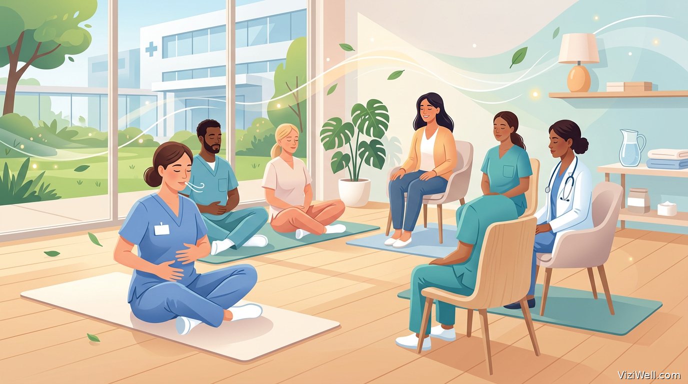 Illustration article : Intervention en sophrologie pour améliorer le bien-être du personnel hospitalier