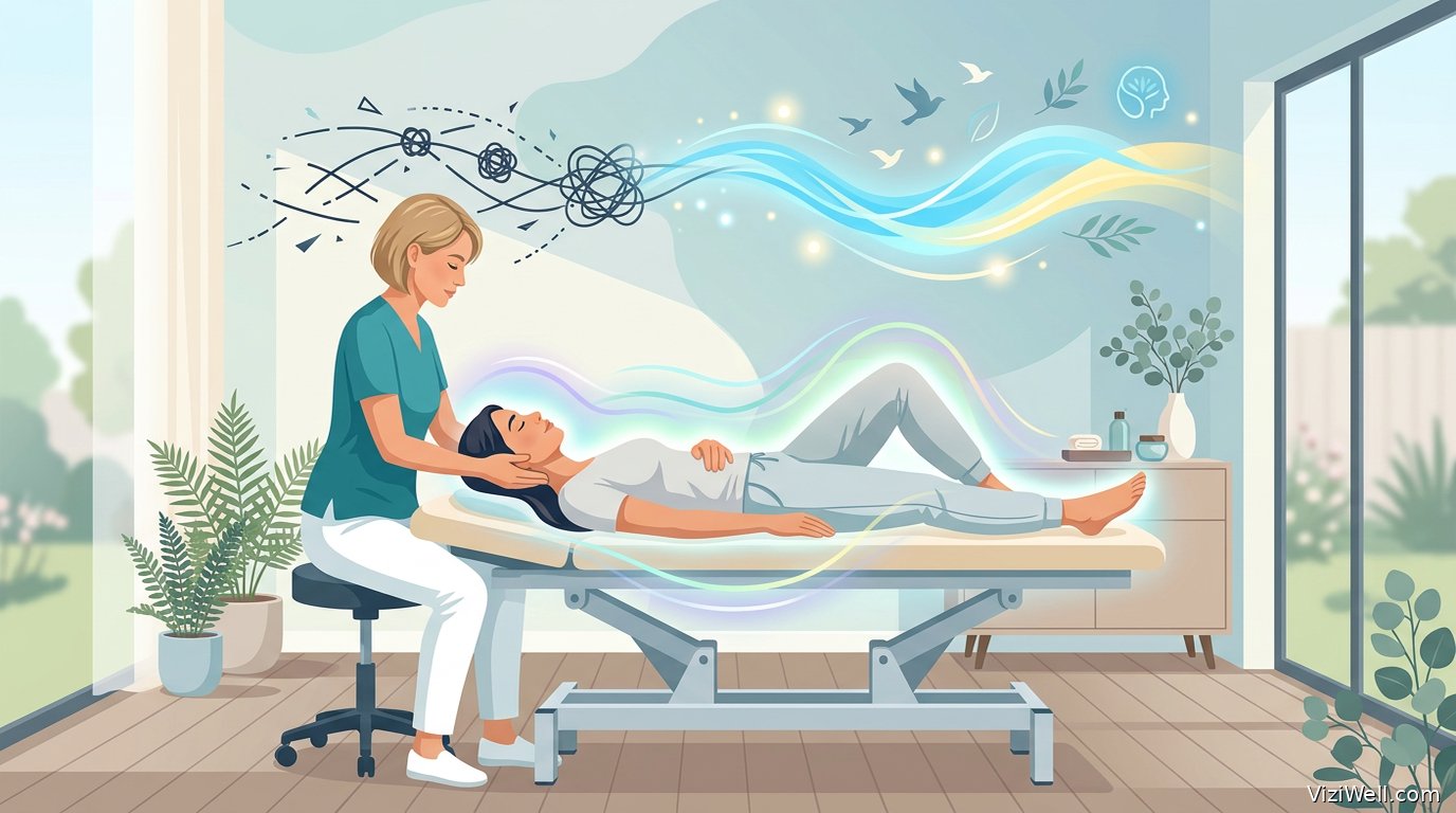 Illustration article : L'ostéopathie efficace contre anxiété, dépression et stress