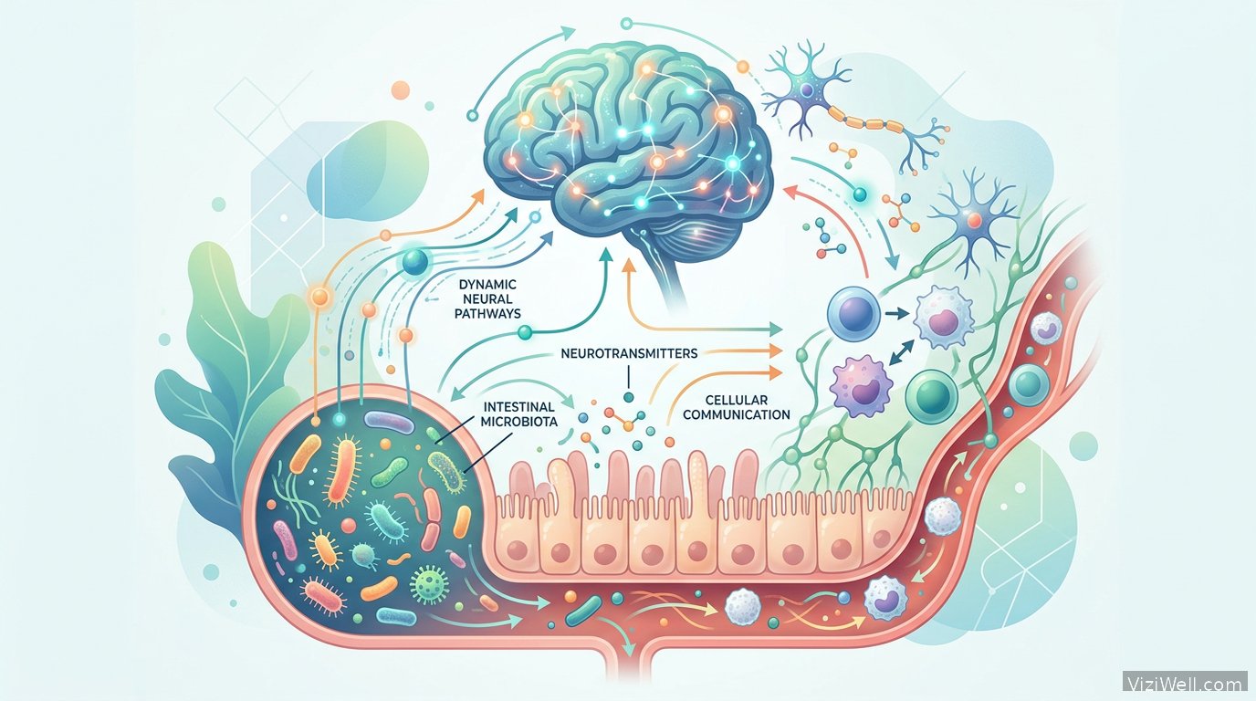 Illustration article : L'axe intestin-microbiote-cerveau et système immunitaire : pistes thérapeutiques