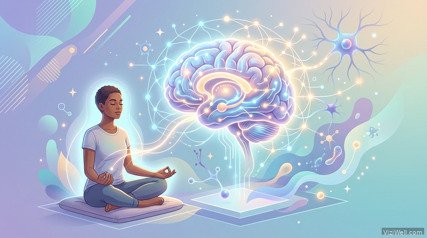 Illustration article : Les effets de la méditation sur le cerveau : révélations neuroscientifiques 2024