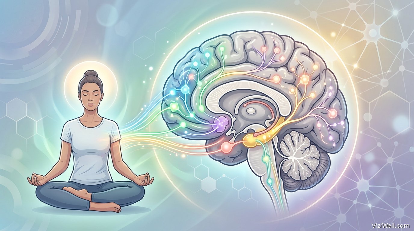 Illustration article : Les transformations cérébrales induites par la méditation en 2024