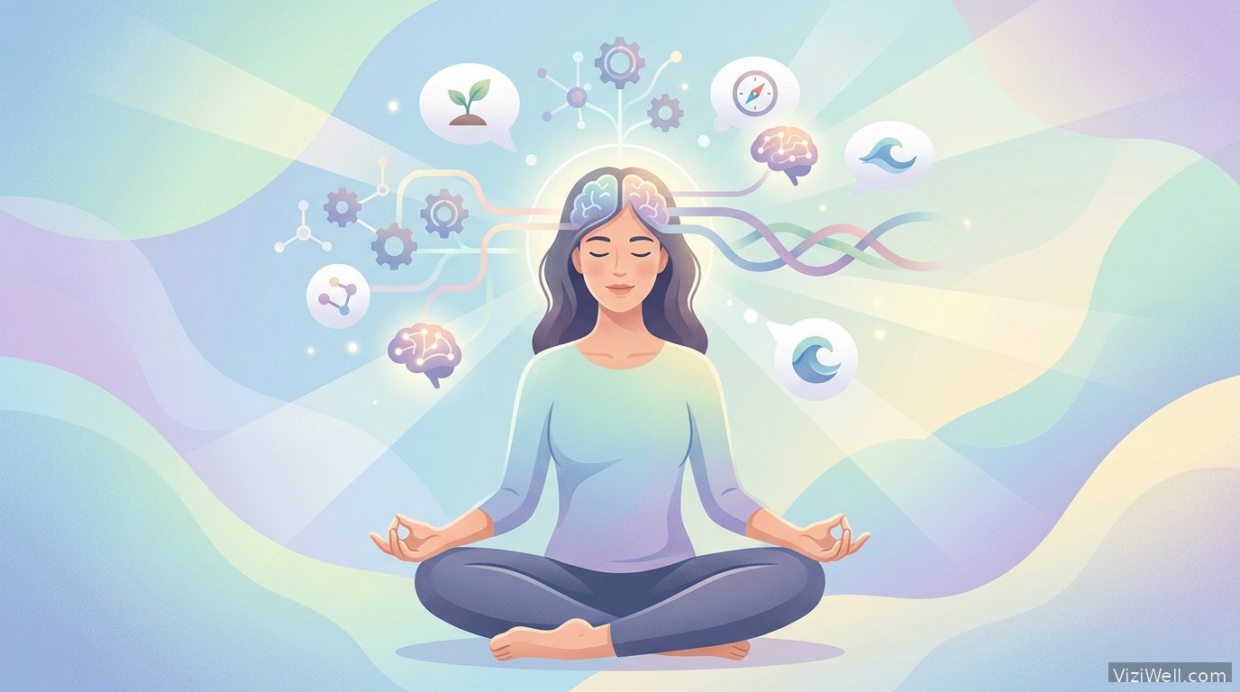 Illustration article : MBCT : Thérapie cognitive pleine conscience et bienfaits neurocognitifs