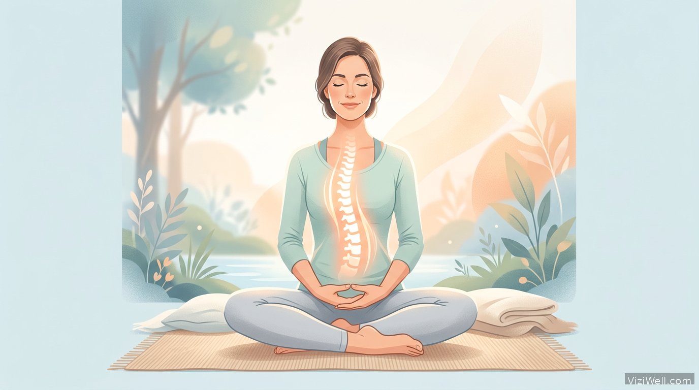 Illustration article : Méditation de pleine conscience : soulagement durable du mal de dos