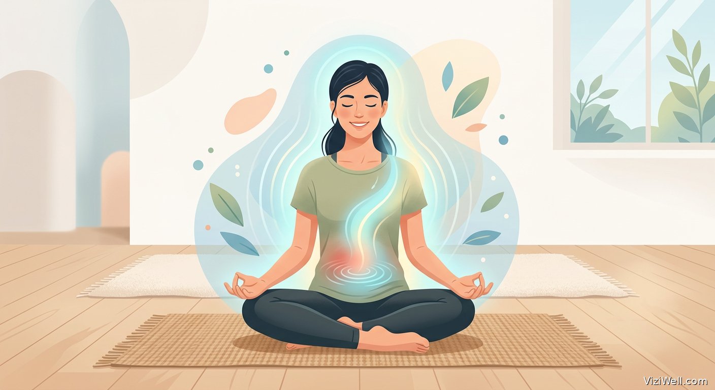 Illustration article : Méditation pleine conscience : soulagement prouvé de la lombalgie chronique