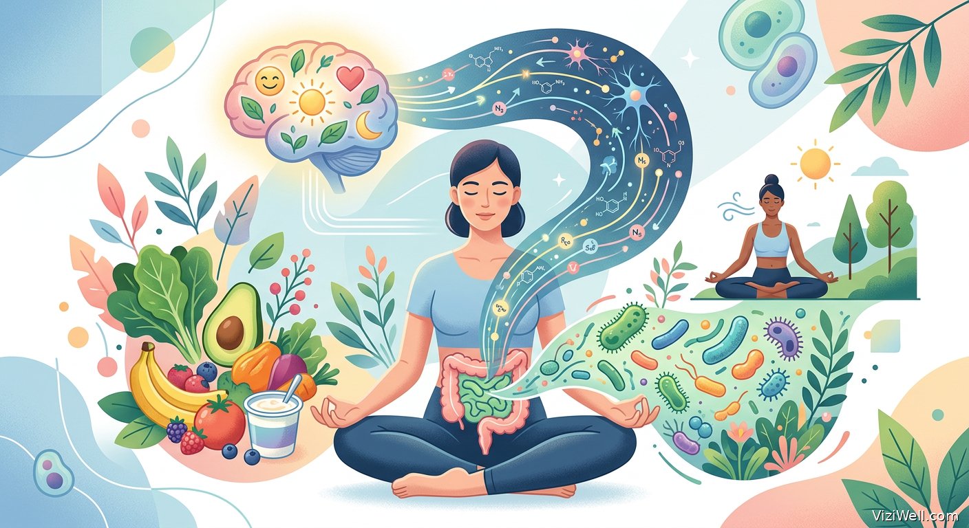 Illustration article : Microbiote intestinal et dépression : liens et solutions naturelles