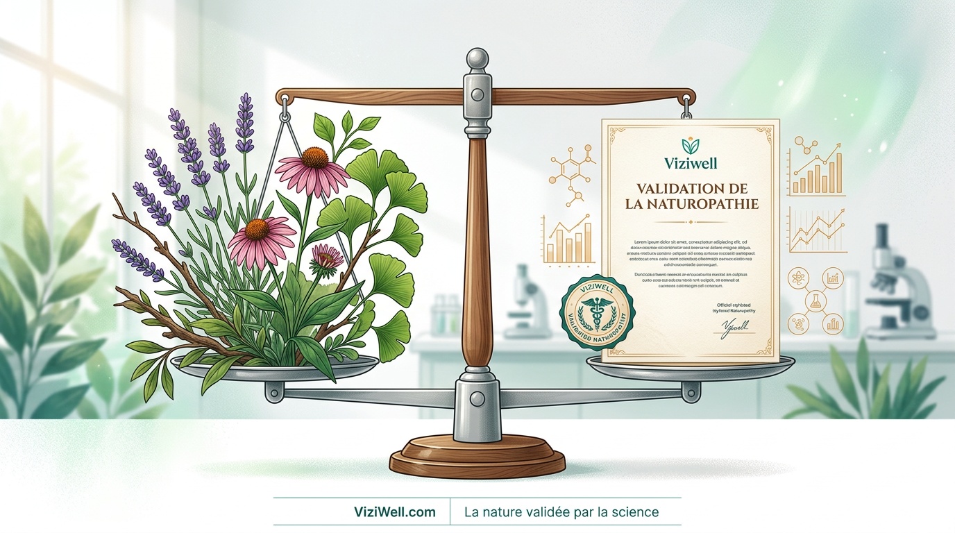Illustration article : Revue des thérapies naturelles 2024 : évaluation des preuves en naturopathie
