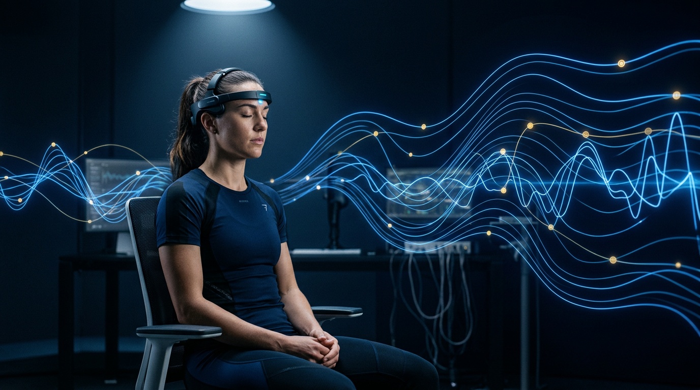 Illustration article : Neurofeedback EEG et performance sportive : méta-analyse 2025