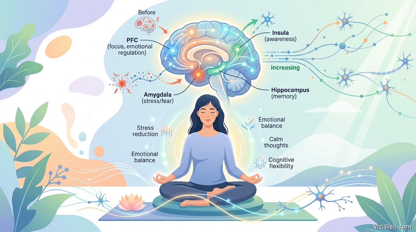 Illustration article : Thérapie cognitive basée sur la pleine conscience : revue des effets neurocognitifs et applications en santé mentale