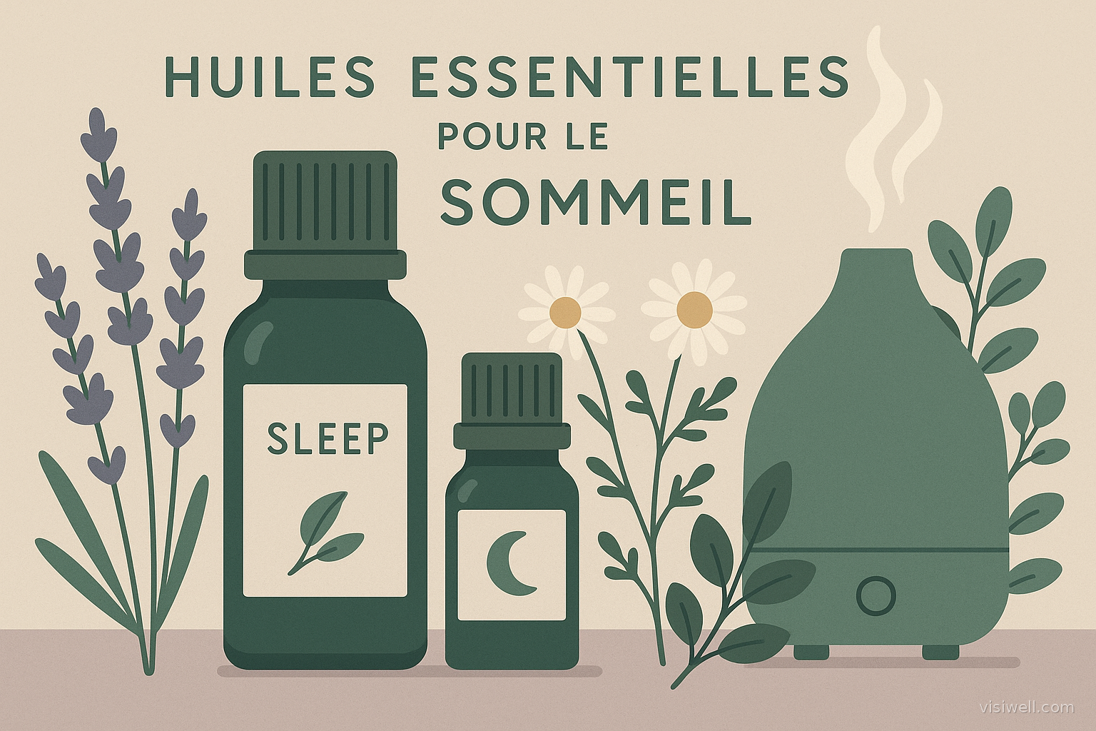 Illustration article : Quelles huiles essentielles pour bien dormir ?