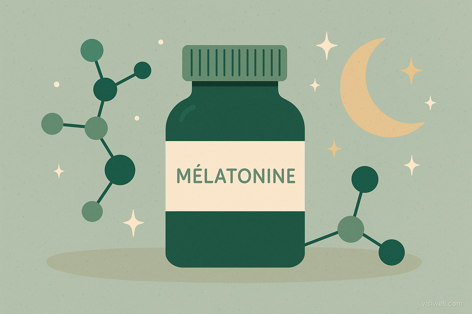 Illustration article : La mélatonine est-elle efficace pour dormir ?